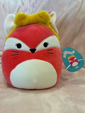 Fifi Fox Yellow Headband Squishmallow 8"